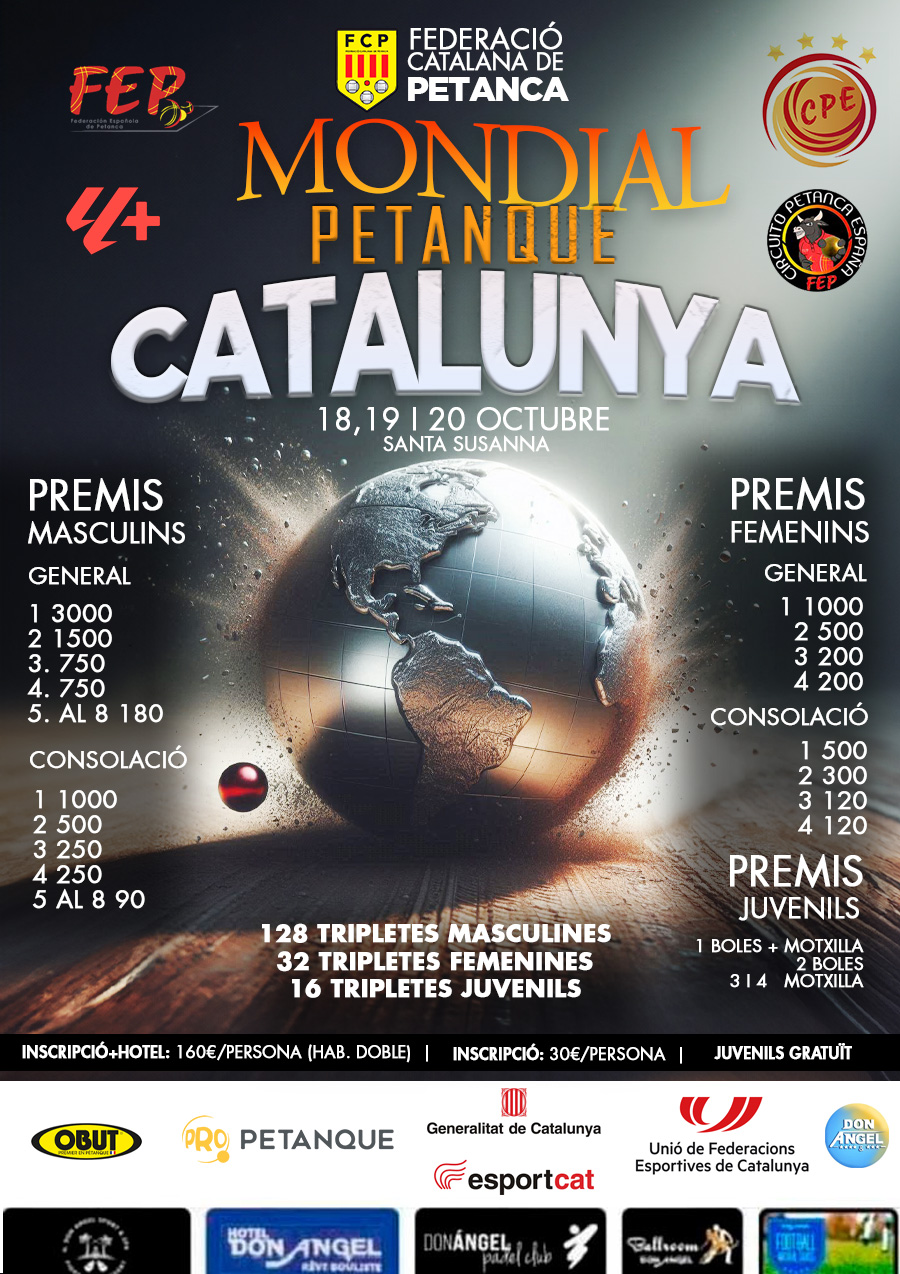 Campionat Mundial de Petanca (Masculí)
